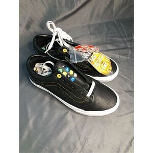 VANS OLD SKOOL NYC 66 BLACK LEATHER SIZE 5.5 MEN'S/ 7 WOMEN'S